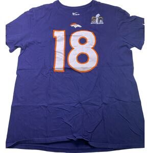Nike Denver Broncos Peyton Manning 18 T Shirt Youth XL 50th Super Bowl NFL
